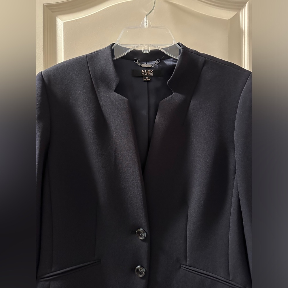 Alex Marie Navy Blue Blazer - Picture 2 of 8